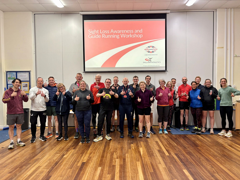 Newly trained guide runners